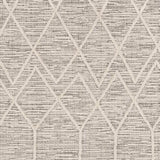 8' X 11' Ivory Grey Machine Woven Geometric Indoor Area Rug - Homeroots