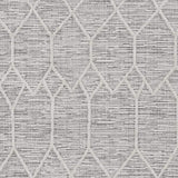 9' X 13' Ivory Grey Machine Woven Geometric Indoor Area Rug - Homeroots - Flyclothing LLC