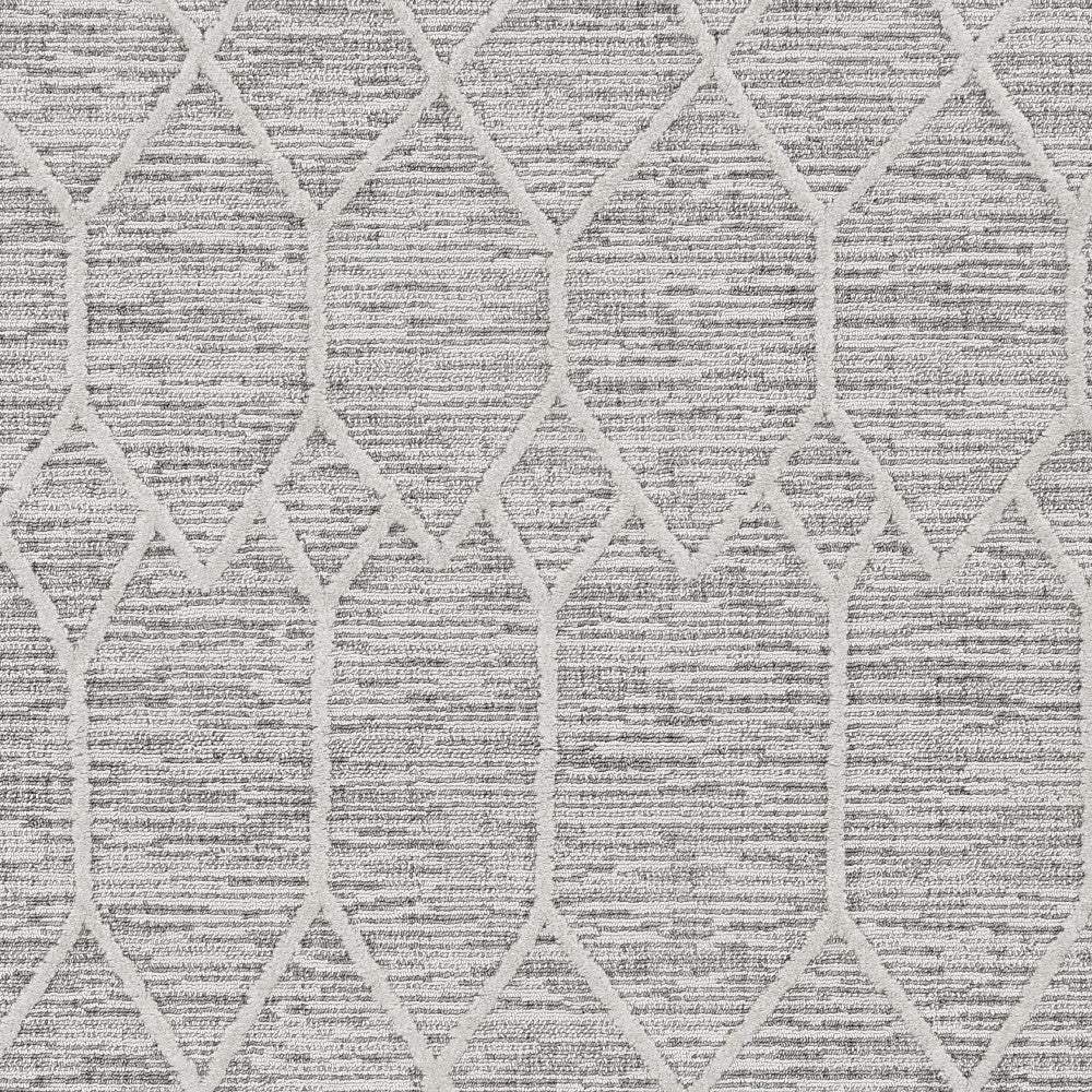 9' X 13' Ivory Grey Machine Woven Geometric Indoor Area Rug - Homeroots - Flyclothing LLC