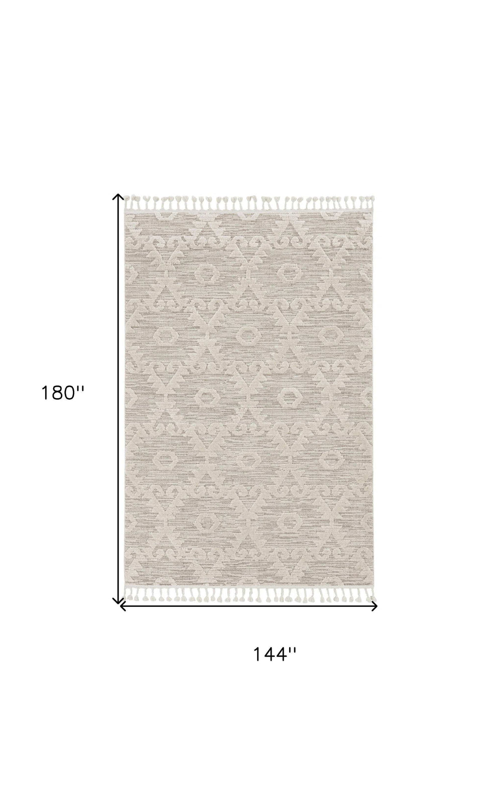 12' X 15' Ivory Beige Area Rug - Homeroots - Flyclothing LLC