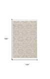 12' X 15' Ivory Beige Area Rug - Homeroots