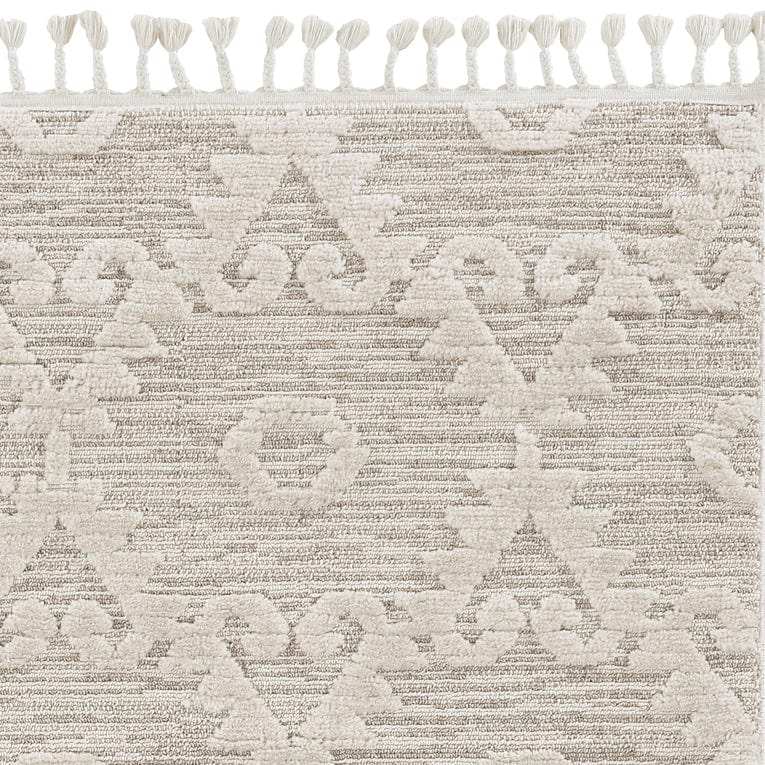 3' X 5' Ivory Chevron Area Rug - Homeroots - Flyclothing LLC