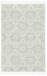 5' X 8' Beige and Ivory Geometric Area Rug - Homeroots - Flyclothing LLC