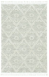 5' X 8' Beige and Ivory Geometric Area Rug - Homeroots