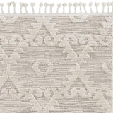 8' X 11' Ivory Beige Diamond Area Rug - Homeroots - Flyclothing LLC
