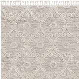 9' X 13' Beige and Ivory Geometric Area Rug - Homeroots - Flyclothing LLC