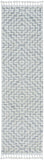5' X 8' Gray and Ivory Geometric Area Rug - Homeroots