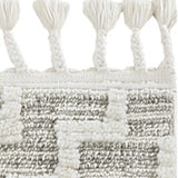 5' X 8' Gray and Ivory Geometric Area Rug - Homeroots - Flyclothing LLC