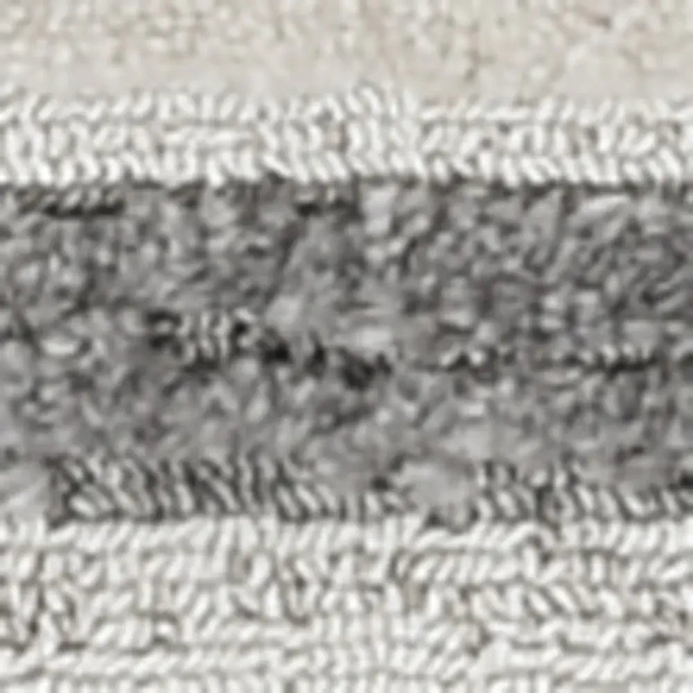 8' Runner Gray and Ivory Abstract Area Rug - Homeroots - Flyclothing LLC