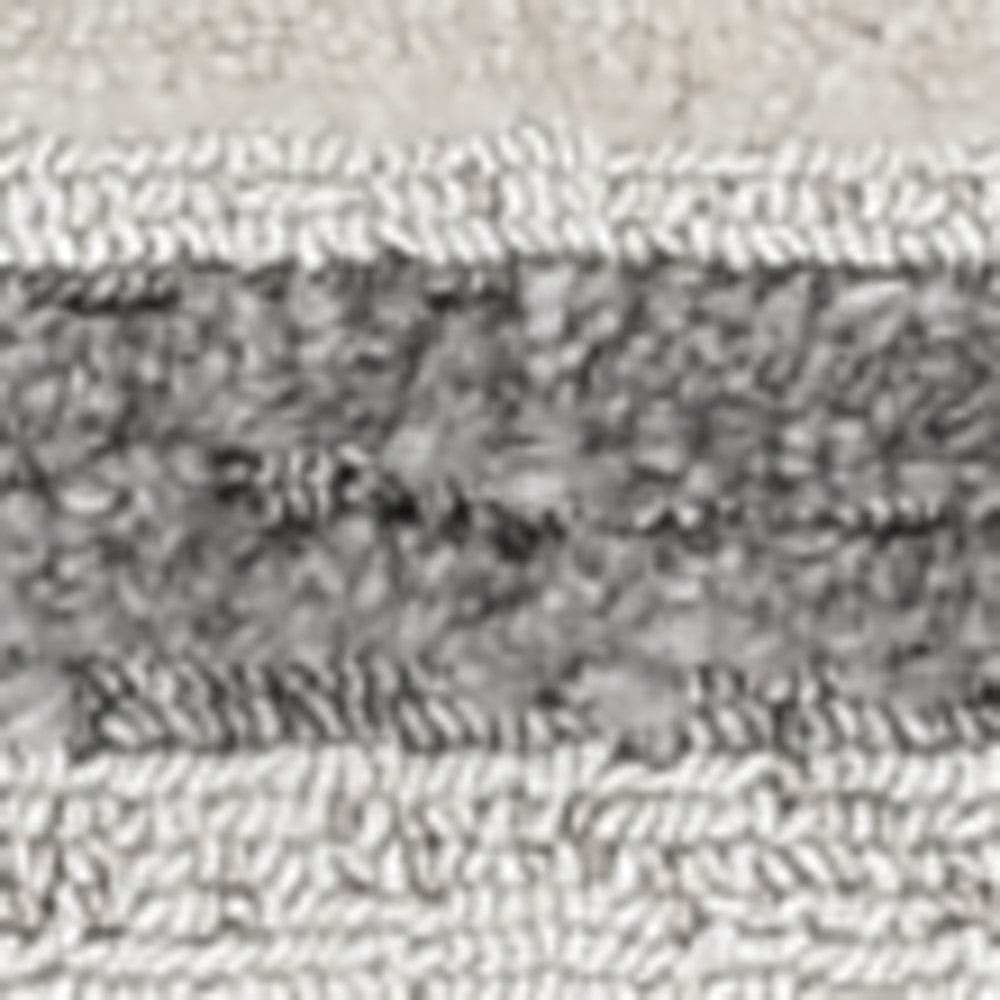 8' Runner Gray and Ivory Abstract Area Rug - Homeroots - Flyclothing LLC