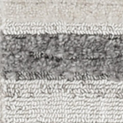 9' X 13' Ivory Grey Machine Woven Abstract Color Block Indoor Area Rug