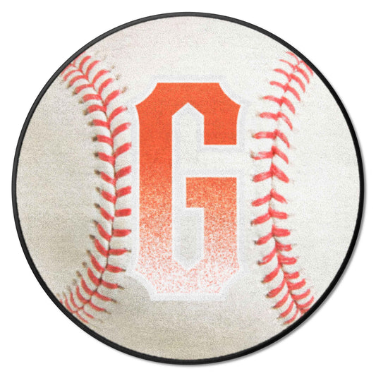 San Francisco Giants Baseball Rug - 27in. Diameter - San Francisco Giants