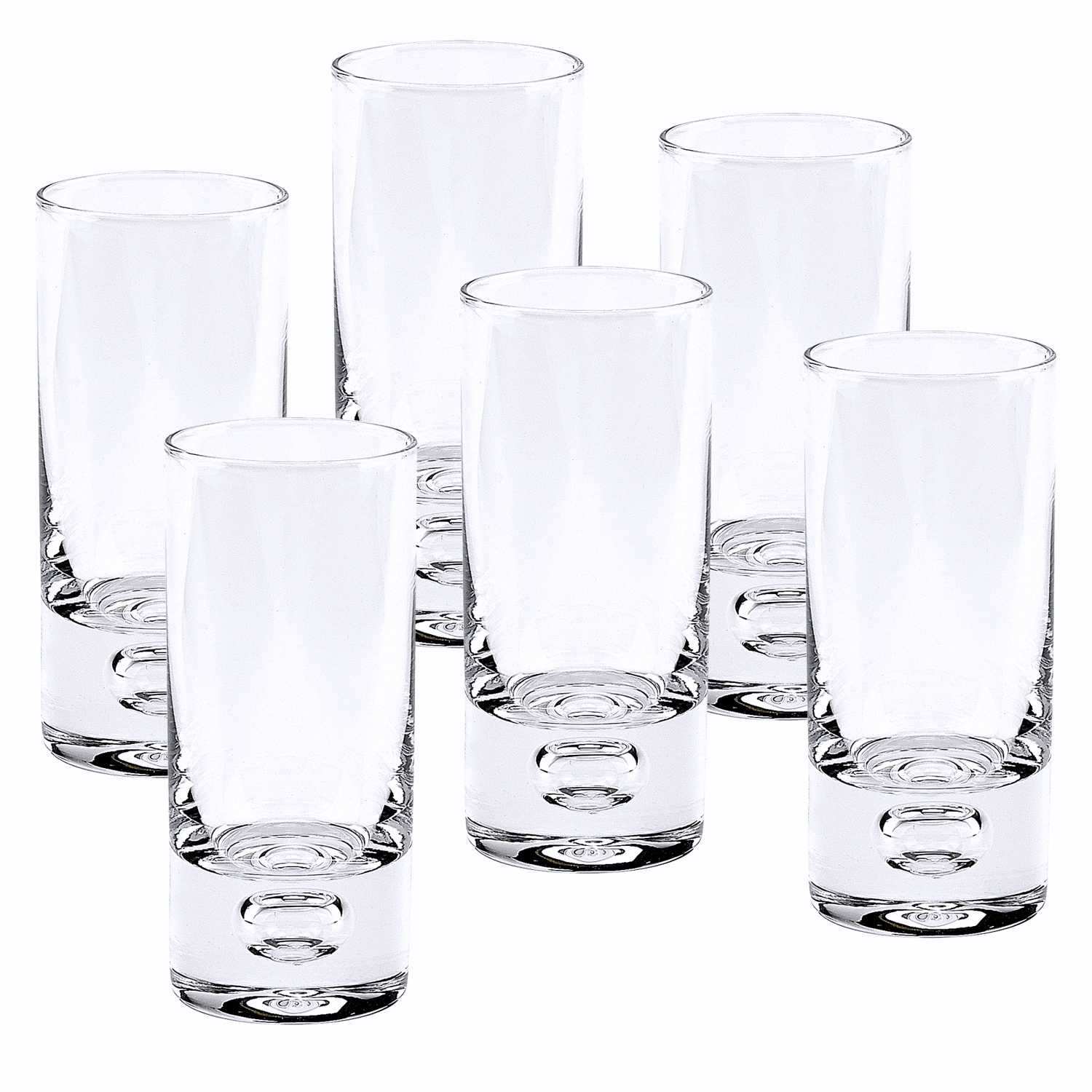 Mouth Blown Crystal 6 Pc Shot Or Vodka Glass Set 3 Oz - Homeroots - Flyclothing LLC