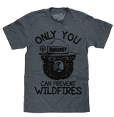 Smokey Bear Only You Can Prevent Wildfires T-Shirt - Indigo