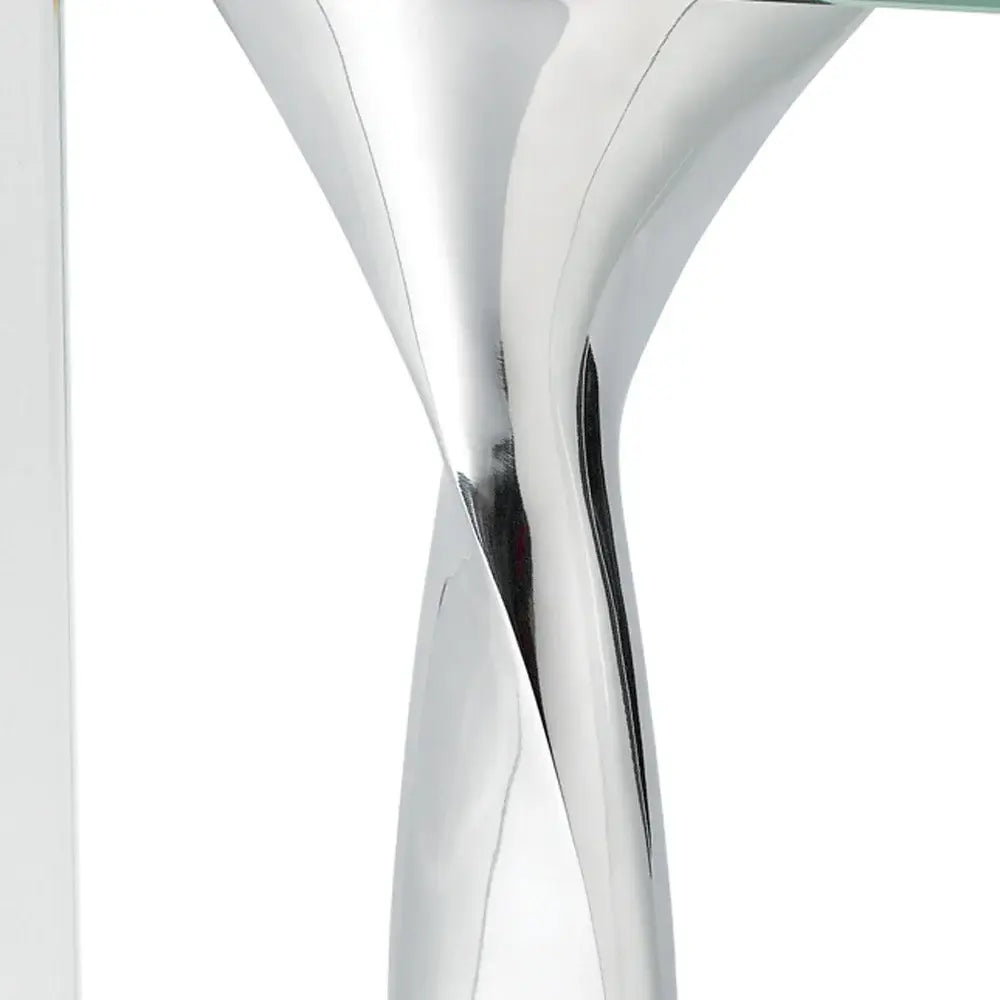 14 Mouth Blown Crystal Non Tarnish Aluminum And Glass Vase - Homeroots - Flyclothing LLC