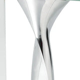 14 Mouth Blown Crystal Non Tarnish Aluminum And Glass Vase - Homeroots - Flyclothing LLC