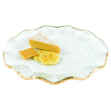 13 Mouth Blown Wavy Edge Gold Leaf Platter Or Charger - Homeroots - Flyclothing LLC