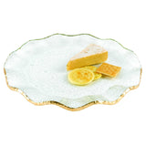 13 Mouth Blown Wavy Edge Gold Leaf Platter Or Charger - Homeroots