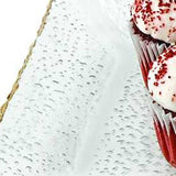 18 Mouth Blown Rectangular Edge Gold Leaf Serving Platter Or Tray - Homeroots - Flyclothing LLC