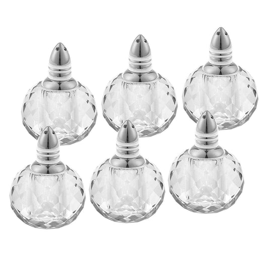 Individual Silver Crystal Zendra Design Salt And Peppers Gift Boxed 6 Pc Set - Homeroots - Flyclothing LLC