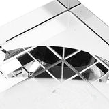 7" Clear Crystal Square Tabletop Cigar Ashtray - Homeroots
