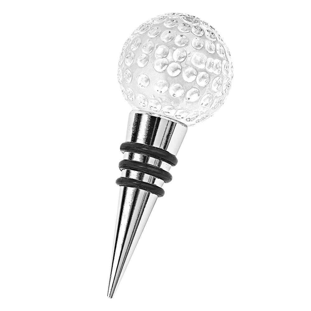 Hand Crafted Crystal Golf Ball Bottle Stopper - Homeroots