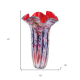 17 Multicolor Glass Art Napkin Vase - Homeroots - Flyclothing LLC