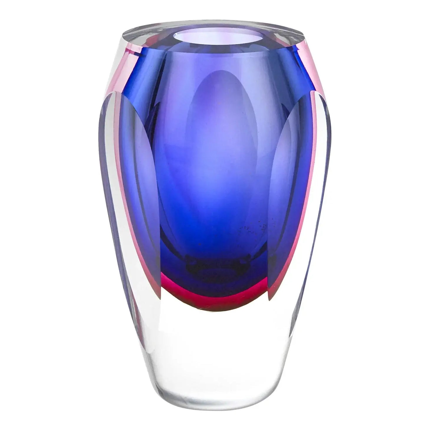 6 Mouth Blown Purple Art Glass Vase - Homeroots - Flyclothing LLC