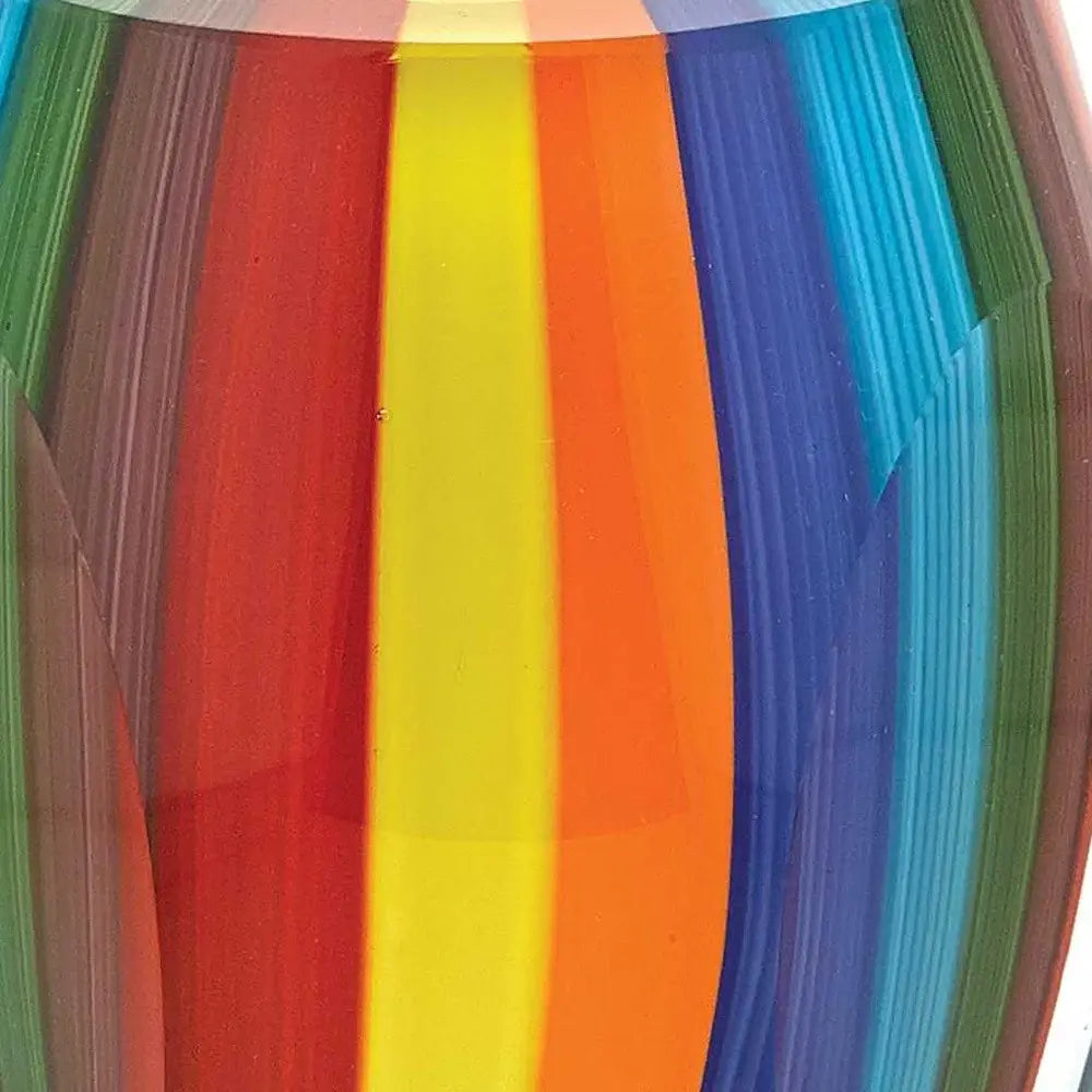6 Multicolor Art Glass Vase - Homeroots - Flyclothing LLC