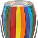 6 Multicolor Art Glass Vase - Homeroots - Flyclothing LLC
