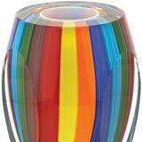 6 Multicolor Art Glass Vase - Homeroots - Flyclothing LLC