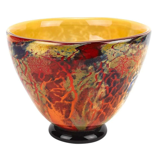 11 Mouth Blown Art Glass Centerpiece Or Punch Bowl - Homeroots - Flyclothing LLC