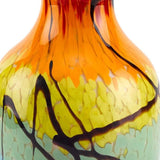 10.5 Mouth Blown Art Glass Urn Shape Decorative Vase - Homeroots