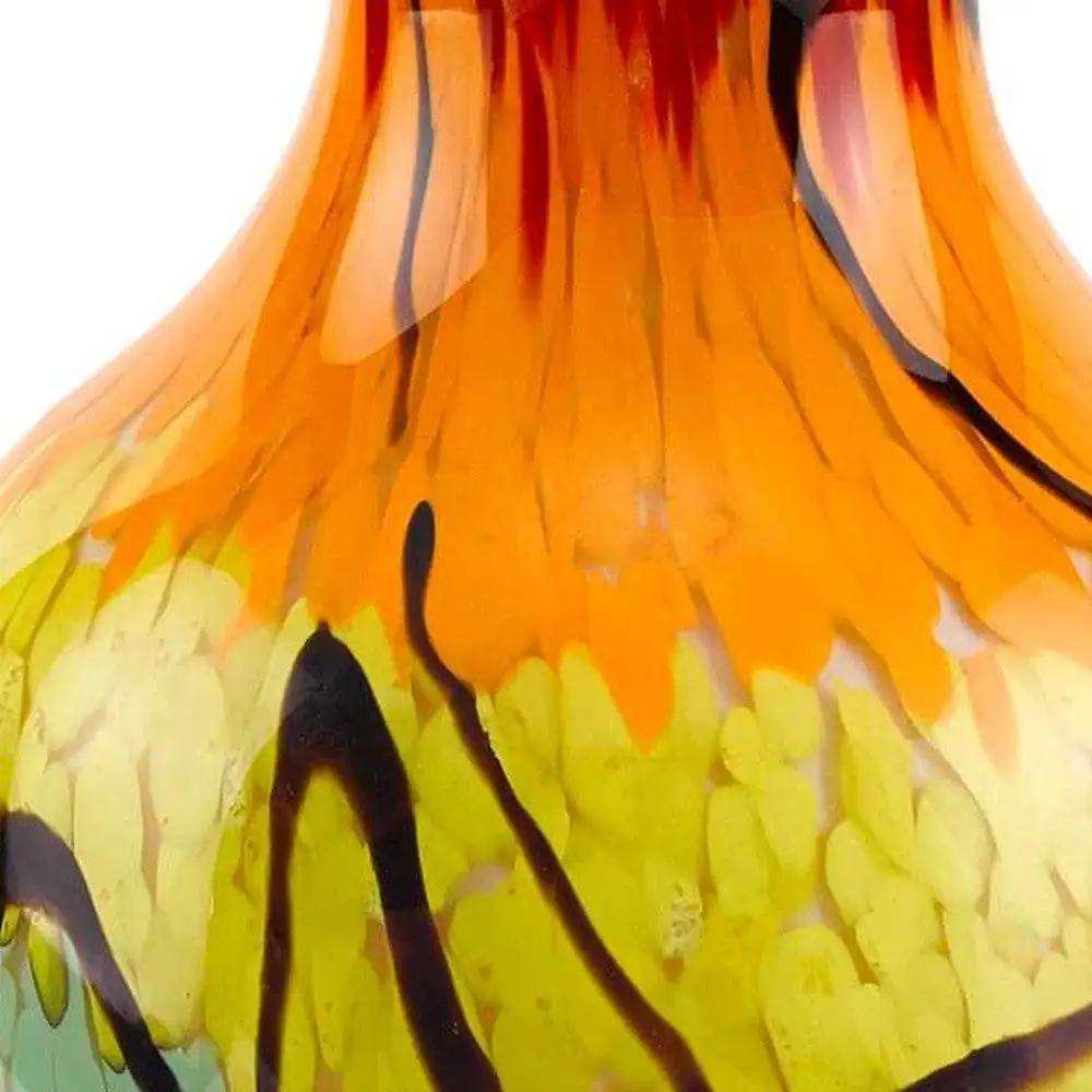 10.5 Mouth Blown Art Glass Urn Shape Decorative Vase - Homeroots - Flyclothing LLC