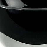 6" Black Mouth Blown Crystal Thick Walled Bowl - Homeroots
