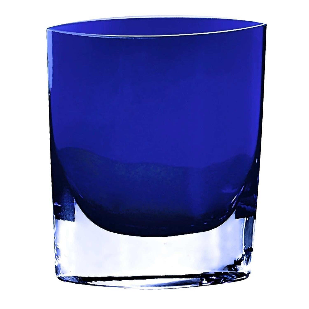 8 Mouth Blown Glass European Made Light Cobalt Vase - Homeroots - Flyclothing LLC