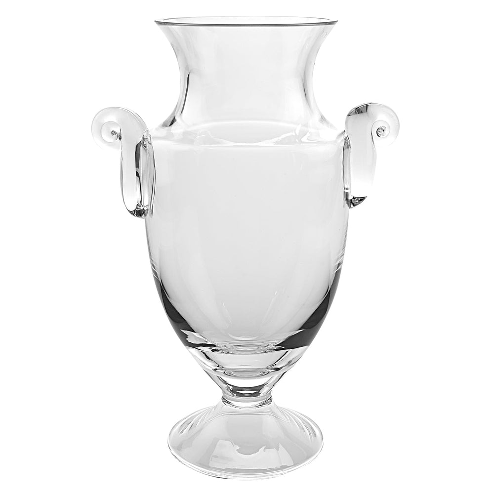 12 Mouth Blown Crystal European Made Trophy Vase - Homeroots
