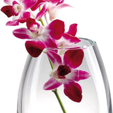 9 Mouth Blown Crystal European Made Vase - Homeroots