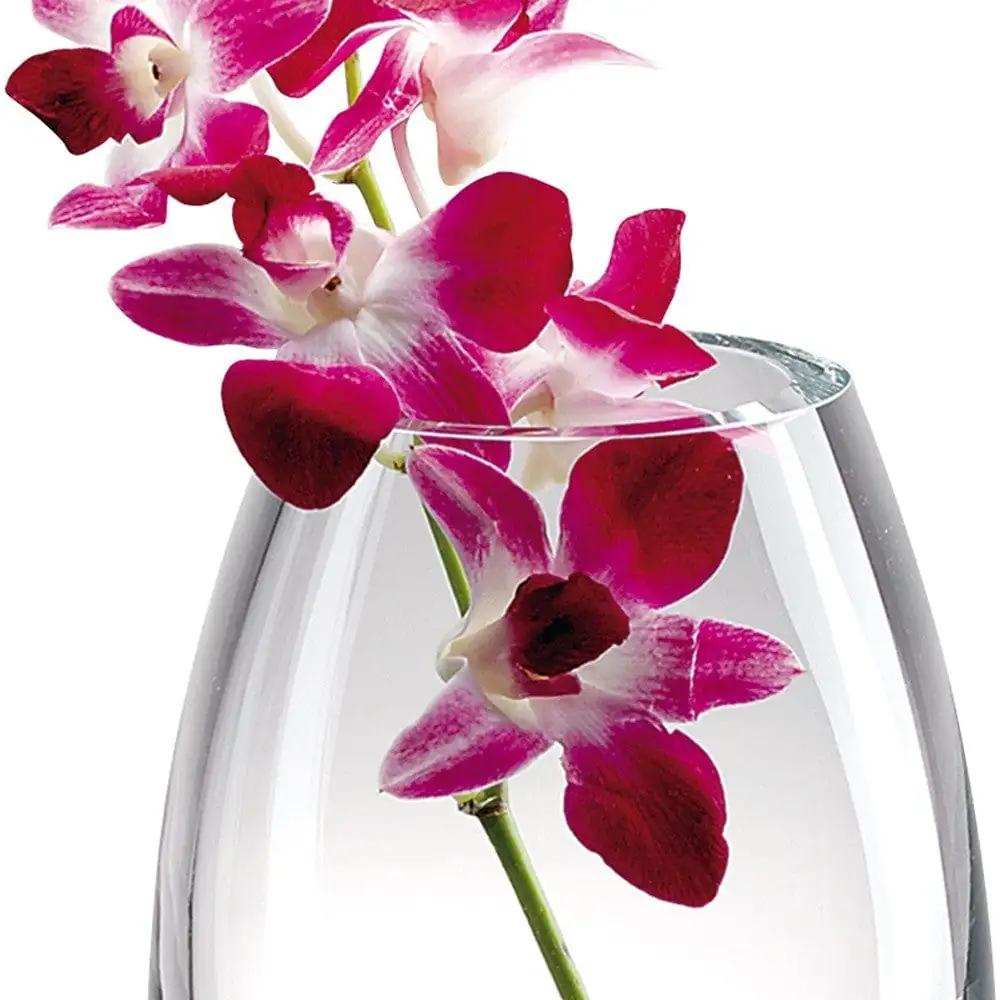 9 Mouth Blown Crystal European Made Vase - Homeroots - Flyclothing LLC