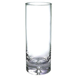 11" Clear Mouth Blown Crystal Cylinder Table Vase - Homeroots - Flyclothing LLC