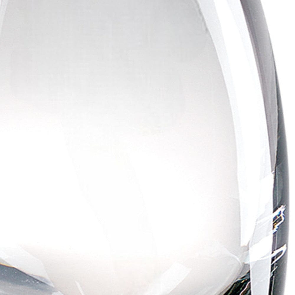 7" Clear Lead Free Crystal Oval Table Vase - Homeroots - Flyclothing LLC