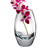 7" Clear Lead Free Crystal Oval Table Vase - Homeroots
