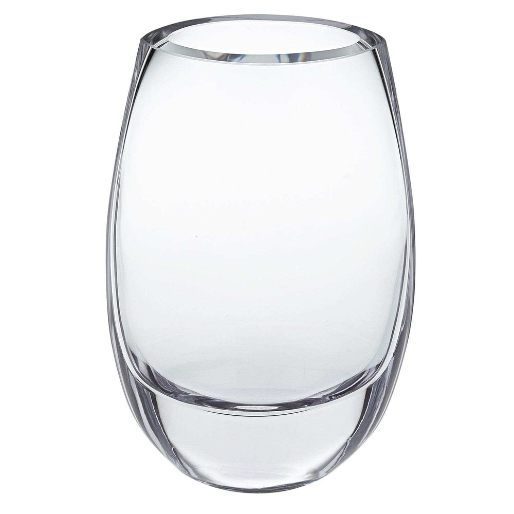 8 Mouth Blown Polish Oval Thick Walled Vase - Homeroots - Flyclothing LLC