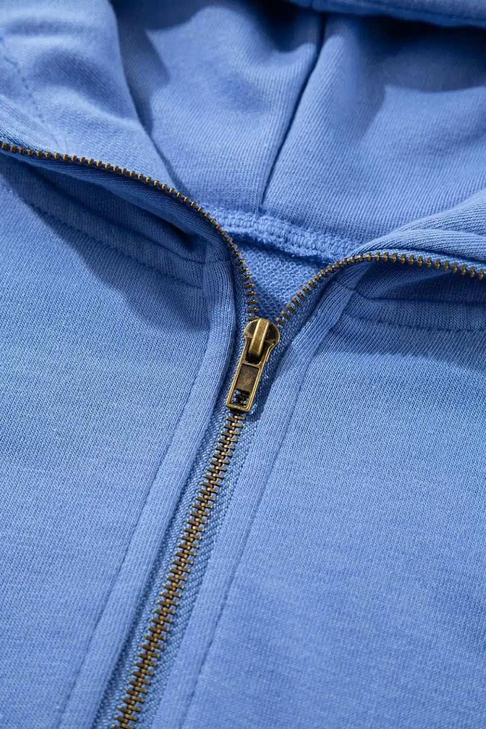 Drawstring Zipped Short Sleeve Hoodie and Shorts Set - Trendsi - Flyclothing LLC