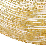 9 Hand Crafted Glass Oval Gold Salad Or Centerpiece Bowl - Homeroots