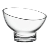 7" Clear Mouth Blown Slant Edge Glass Candy Bowl - Homeroots - Flyclothing LLC