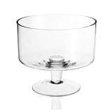 10" Clear Mouth Blown Crystal Round Trifle Bowl - Homeroots - Flyclothing LLC