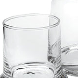 4 X 6 X 7 Clear Glass 2 Pc Glass Bedside Or Desktop Carafe Set  10 Oz - Homeroots