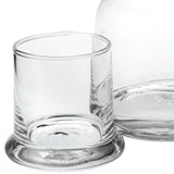 4 X 6 X 7 Clear Glass 2 Pc Glass Bedside Or Desktop Carafe Set  10 Oz - Homeroots