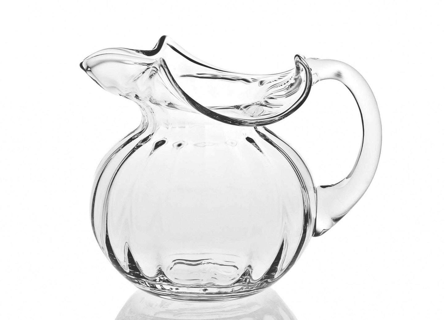 Mouth Blown Glass Pitcher 42 Oz - Homeroots - Flyclothing LLC